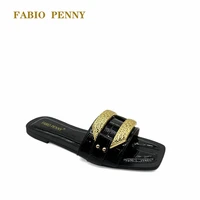 fabio penny womens slippers womens sandals summer flat bottomed beach flip flops casual shoes