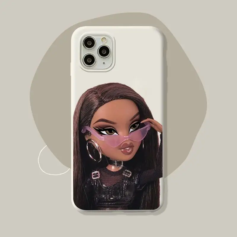 Модный чехол для телефона с куклой для iPhone 11 12 13 Mini Pro Xs Max 8 7 6 6S Plus X XR, однотонный чехол карамельных цветов (art.: 3920bfe374bd2) - 3920bfe374bd2