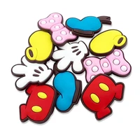 mickey mouse pants gloves donald duck hat cartoon shoe buckle classic figure charms novelty cute accessories decoration gifts
