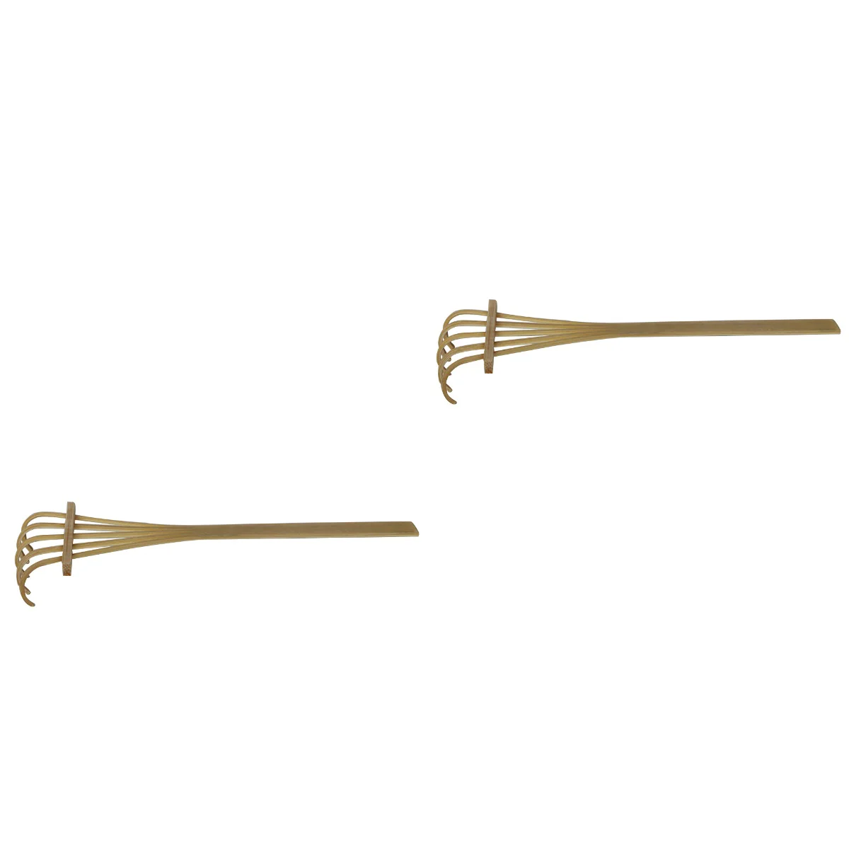 

2pcs Bamboo Rake Sand Table Accessories Five Teeth Mini Rake