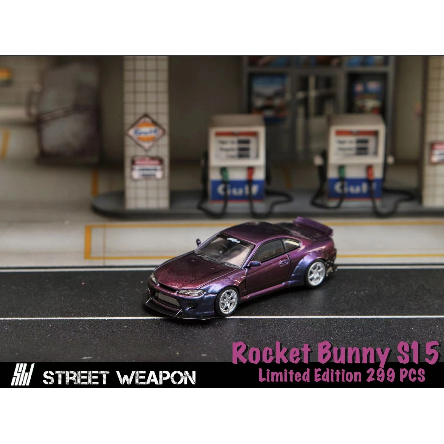 В наличии уличное оружие 1:64 Slivia S15 модель автомобиля из сплава