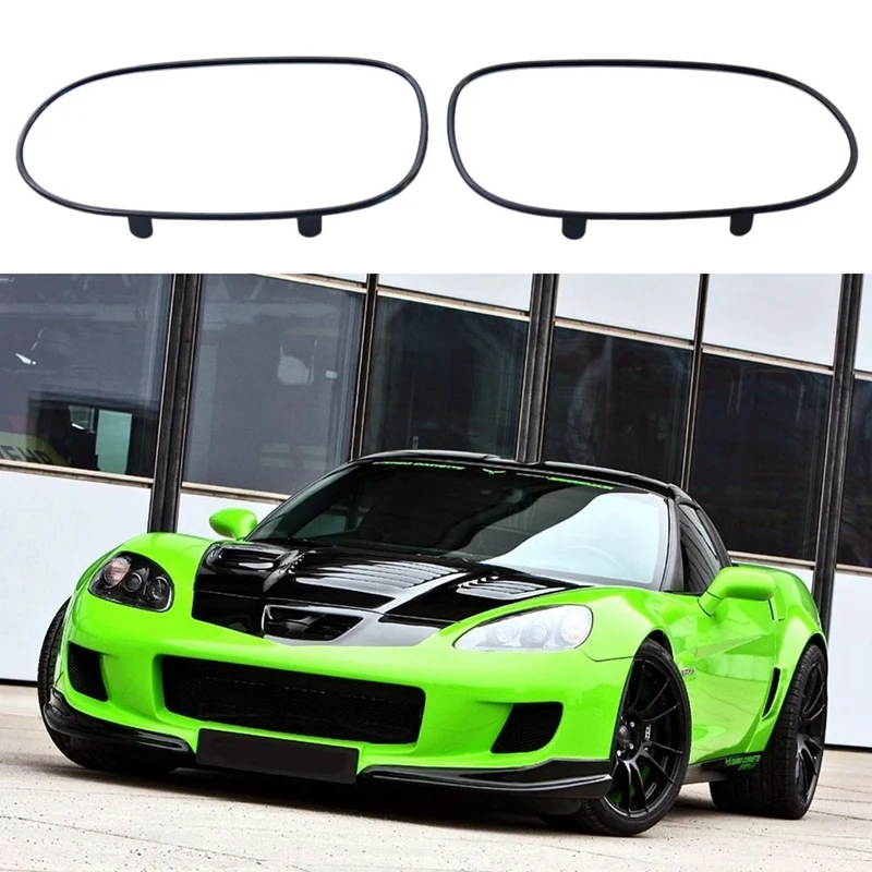

2Pcs Wing Door Mirror Glass Heated For Corvette 2005-2013 GM1320520 GM1321520