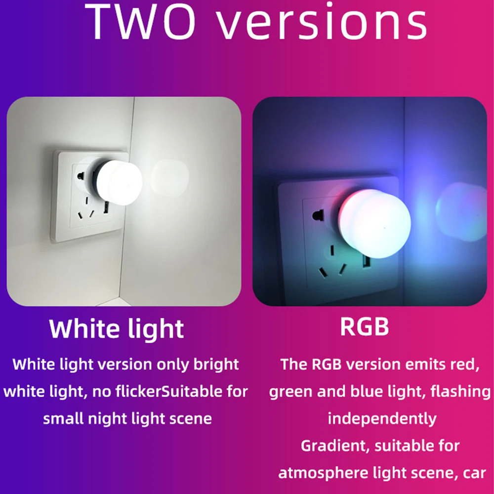 usb night light mini rgb elf atmosphere light led reading car portable mobile phone night light for pc lighting bedroom decor free global shipping