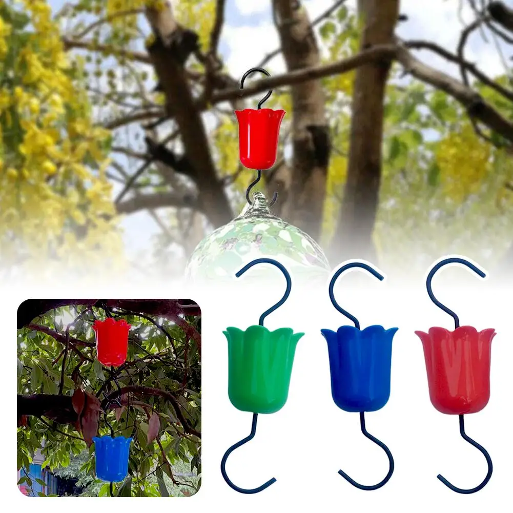 

Hummingbird Feeder Trap Hooks With Brushes Multi-Functional Outdoor Storage Rack Anti Leakage Home Ant Moat For Outdoor Z8D9