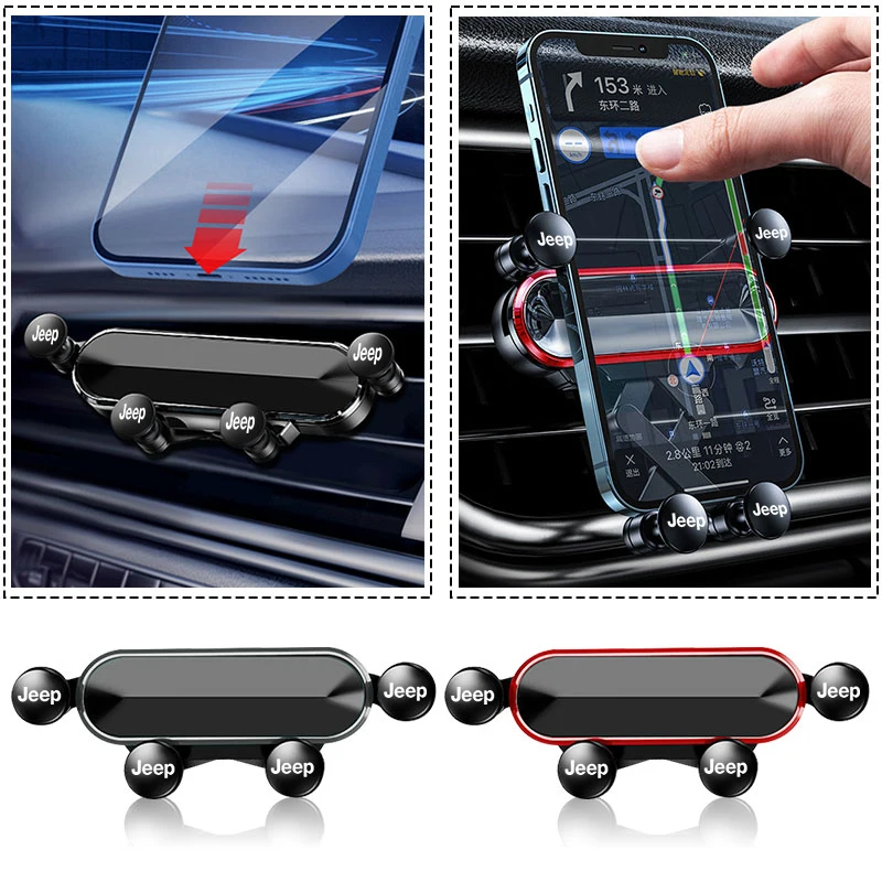 

New Car Phone Holder Auto CellPhone Mounts GPS Stand Car Bracket For Jeep Wrangler Grand Cherokee Compass Renegade Tyre Stem Air