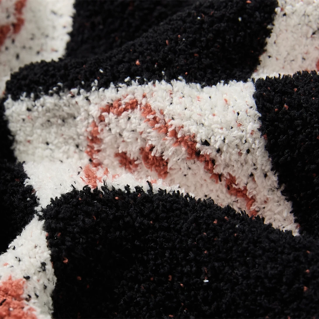 YIRUIO Kawaii Мультфильм Хэллоуин шаблон плед одеяло шахматная клетка дизайн пушистый