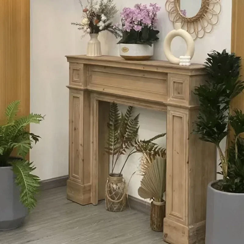 Винтажный шкаф для гостиной шкаф-контейнер дома из твердой древесины