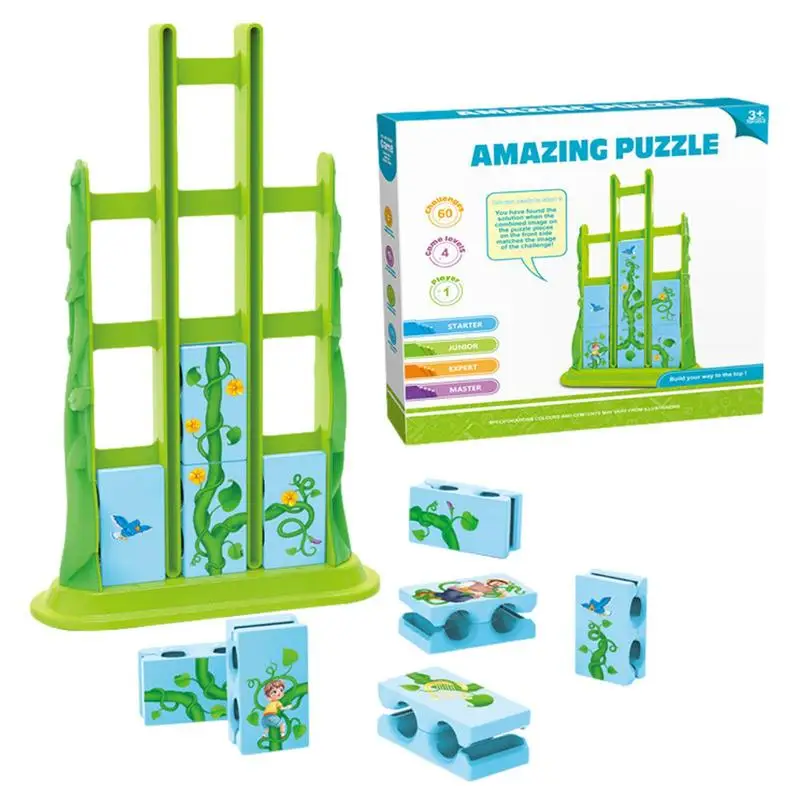 

Умная настольная игра с растениями, Веселая игра-головоломка для развития когнитивных навыков и творчества для детей от 3 лет и старше