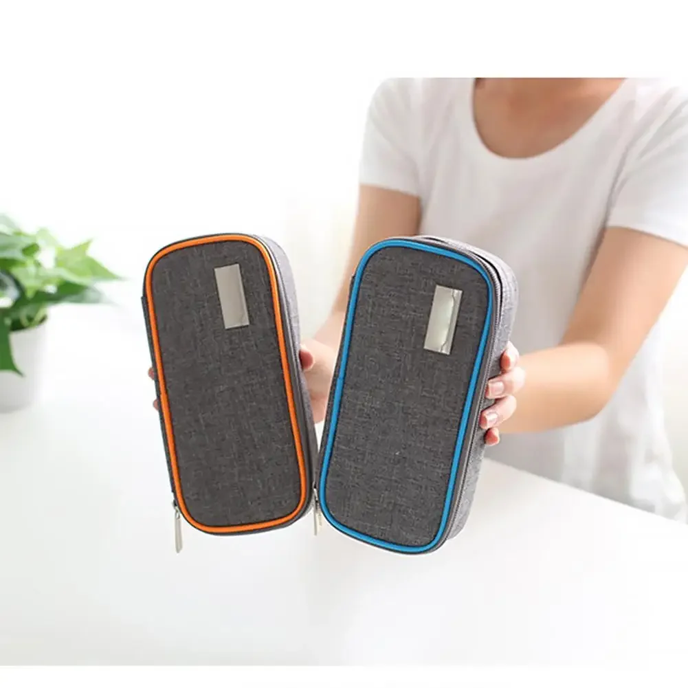 Портативная сумка для холодного хранения инсулина с лепестками холодильная