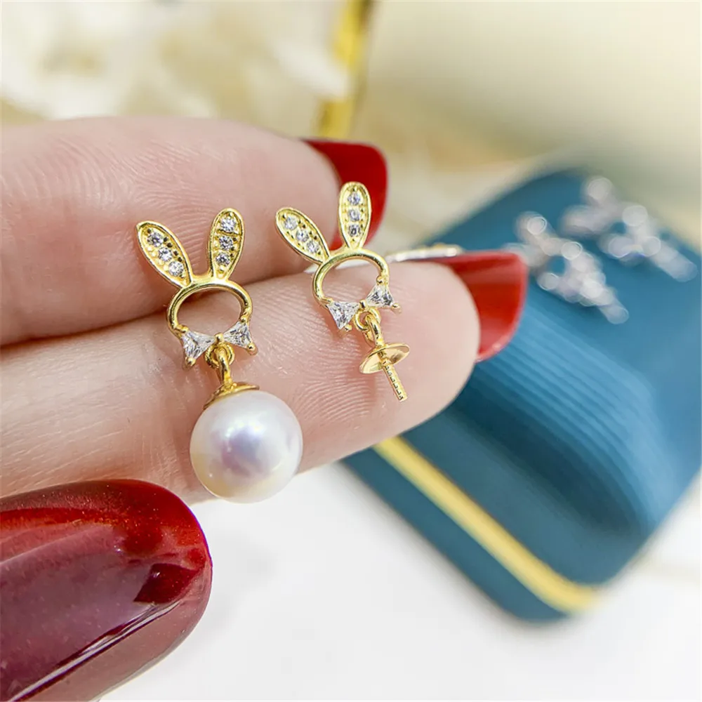 

S925 Sterling Silver Earring Hooks Accessories Gold Silver Ear Studs Ear Hooks Wire For Pearl Earrings Jewelry Making Findings