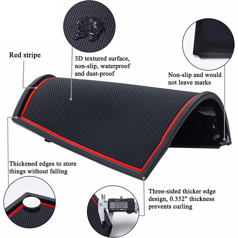 Коврики для приборной панели для-Crosstrek/Impreza 2018-2022 Forester 2019-2022 аксессуары коврики