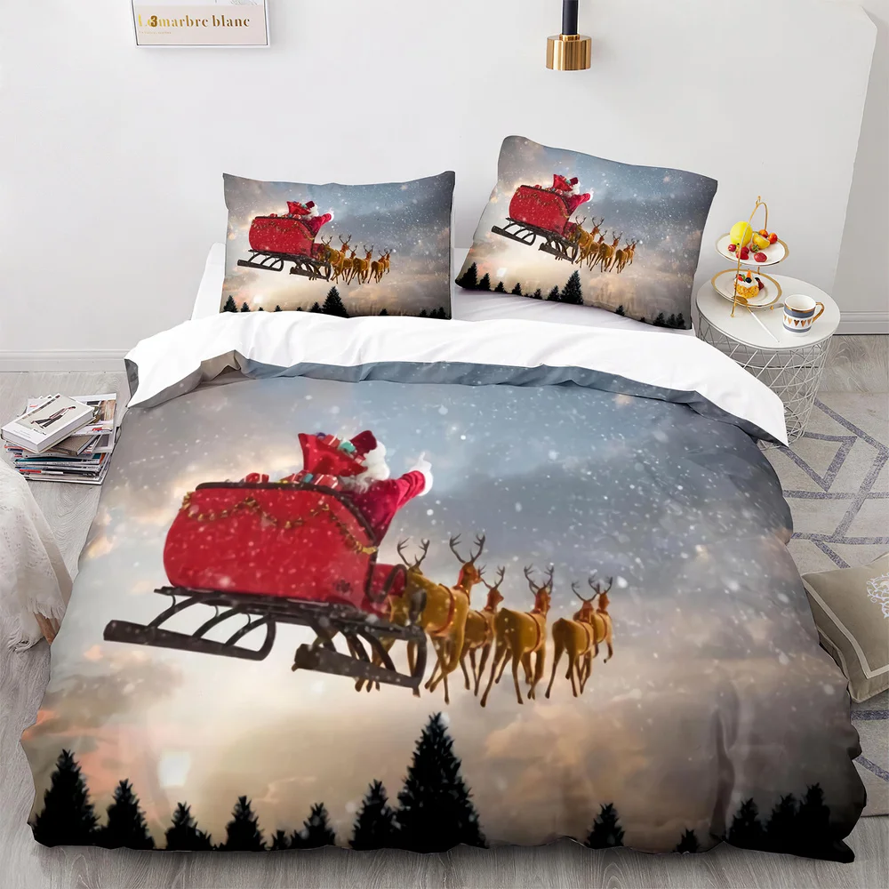 

Santa Claus Series Pattern Bed And Quilt Set Comes In A Wide Range Of Sizes And Styles