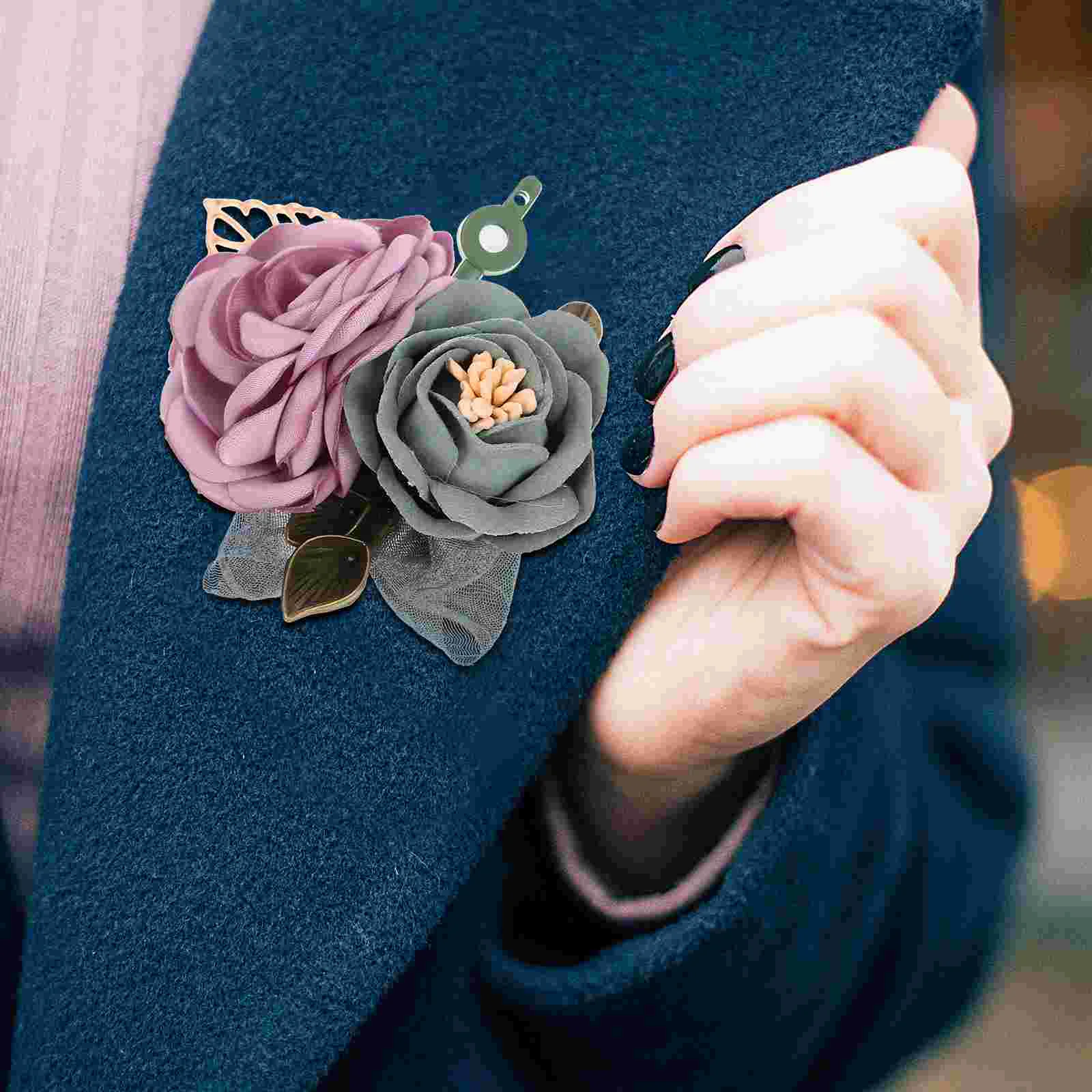

Boutonniere Corsage Flower Magnet Holder Magnets Pin Floral Quilting Wedding Making Brooches Bouquet Portable Basting Applique