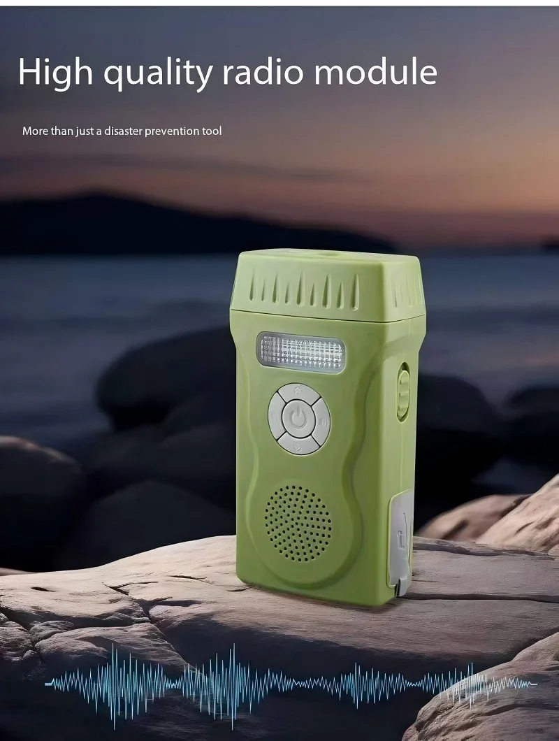 Многофункциональный уличный аварийный фонарик с ручной зарядкой компасом