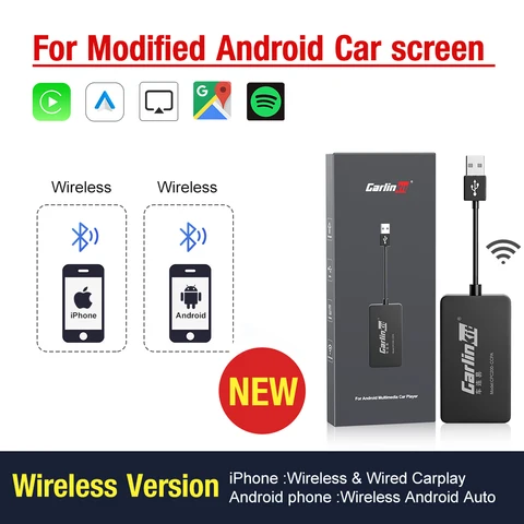 Carlinkit беспроводной автоактиватор CarPlay и Android автомобильный Проводной USB-ключ ИИ-бокс для Android Радио Блок Bluetooth зарядное устройство Mirrorlink