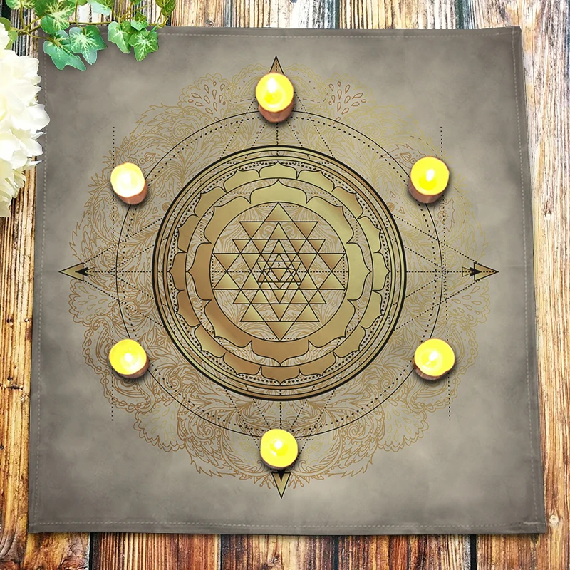 

Altar Cloth Witchcraft Divination Astrology Supplies Sacred Geometry Oracle Card Mat Tablecloth