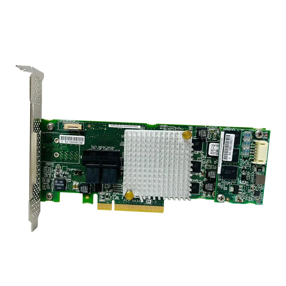 

Used Original ASR-8805 PCI-E 3.0 2277500-R SAS/SATA/SSD RAID 12Gb/s Controller Card RAID Cards SATA Cards PCI Express Array Card