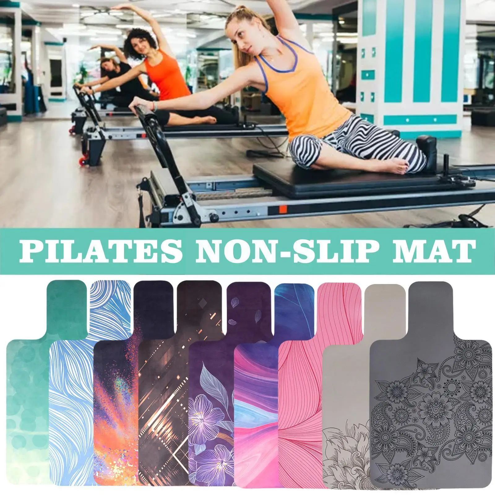 

Pilates Reformer Mat Pilates Suede Rubber Yoga Mat Training Mat Bed Reconstituted Positioning Slip Non Core V9C3