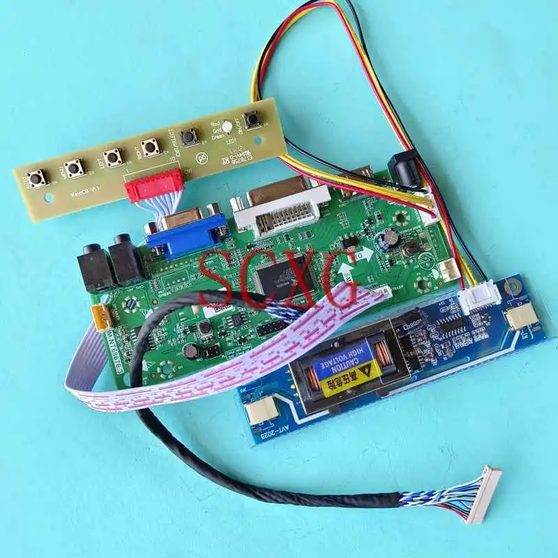 

MNT68676 LCD Display Matrix Controller Board Fit LTA104S1-L01 DIY Kit 20 Pin LVDS VGA DVI HDMI-Compatible 10.4" 800*600 2-CCFL