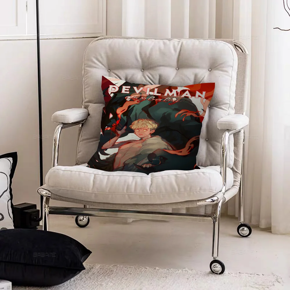 D-Devilman C-Crybaby Anime Pillow Gift Home Office Decoration Bedroom Sofa Car Cushion Cover Case 45x45