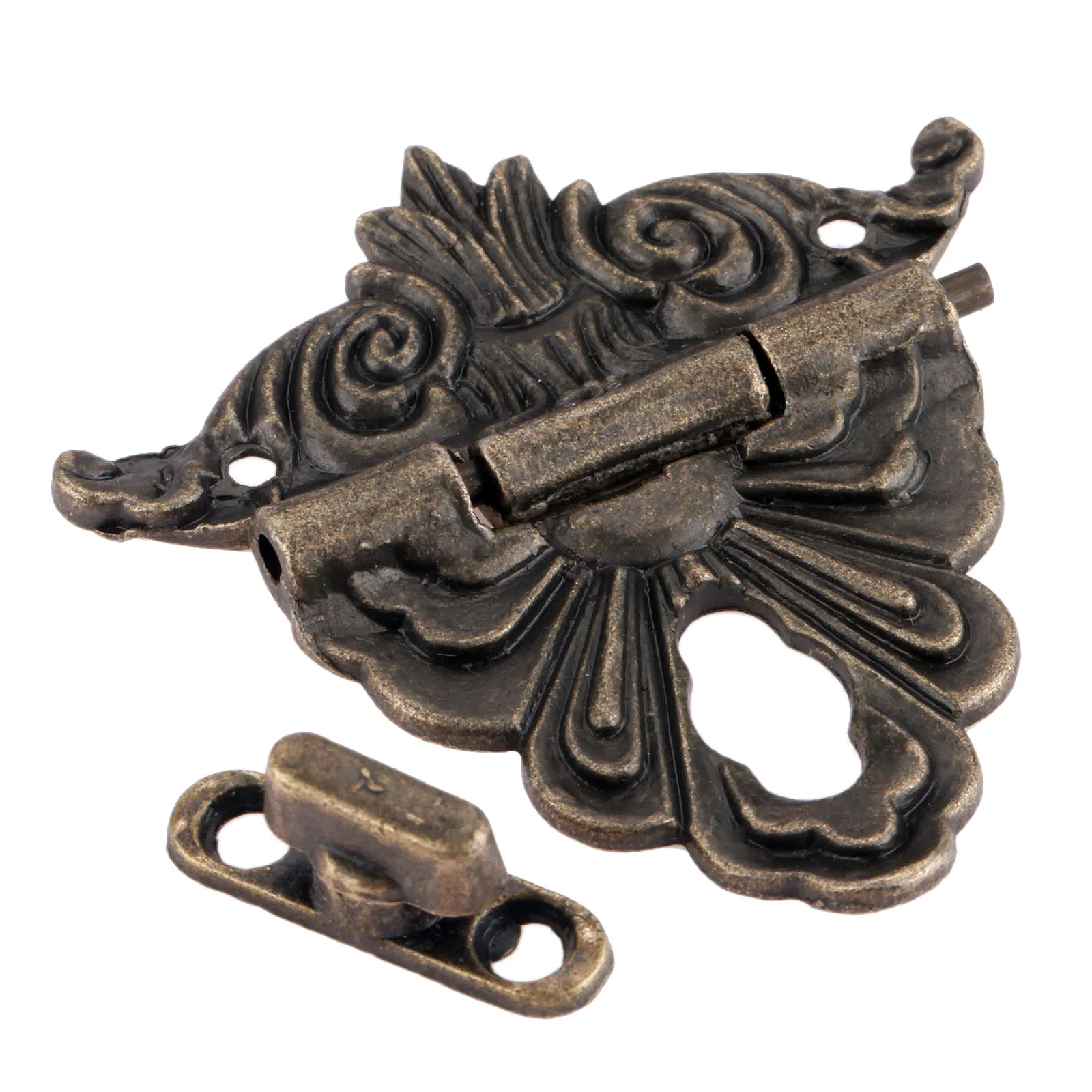 1 шт. Античный чемодан в стиле ретро винтажная декоративная защелка деревянная