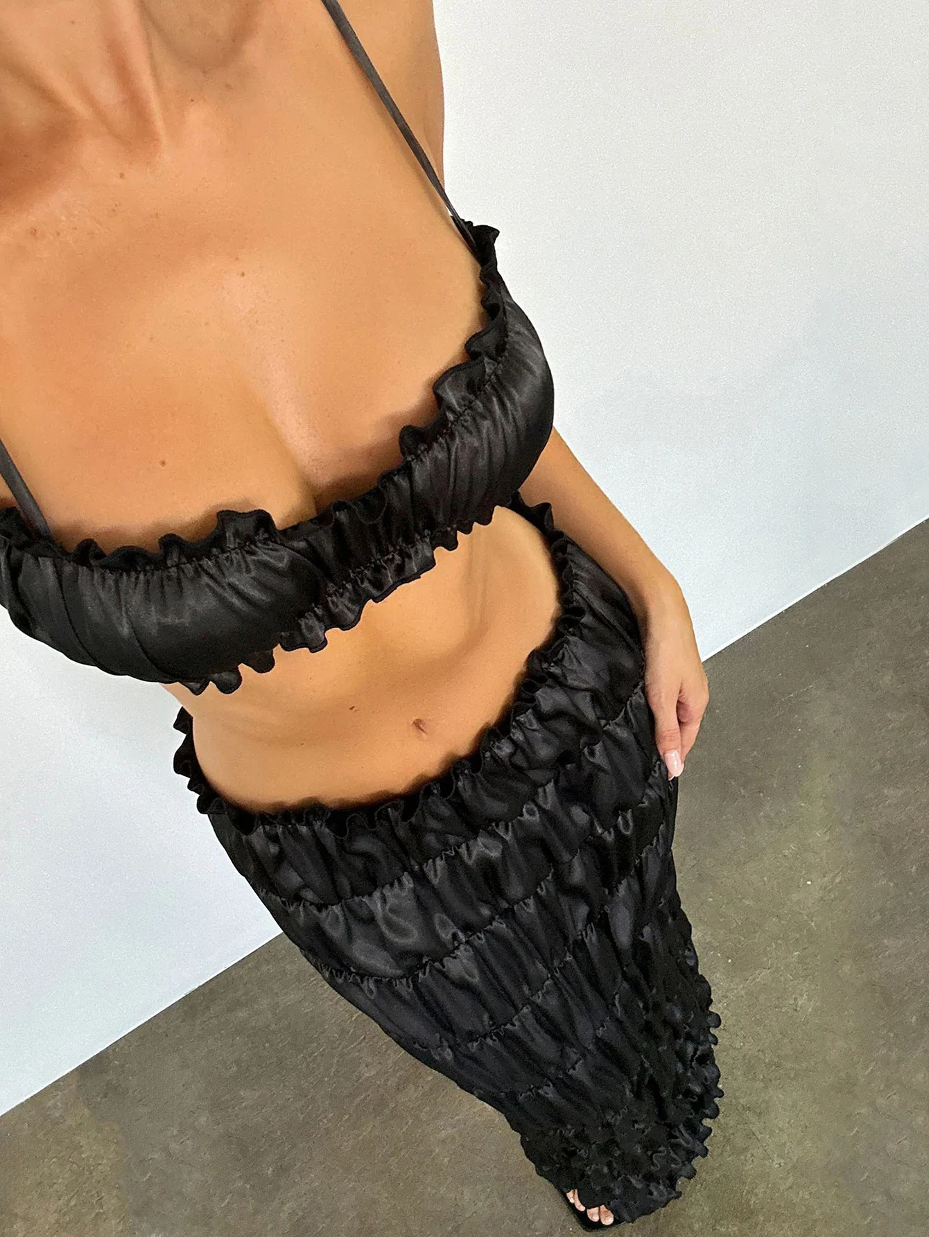 Женские летние майки Hawthaw длинные юбки женские Клубные комплекты из двух