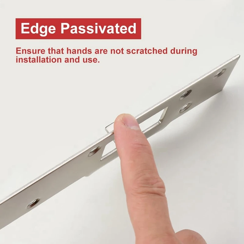 Дверная Ударная пластина с двойными отверстиями сверхпрочная армированная