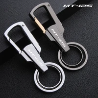 for yamaha mt 125 mt125 mt 125 2014 2021 accessories customized logo motorcycle keychain alloy multifunction car play keyring