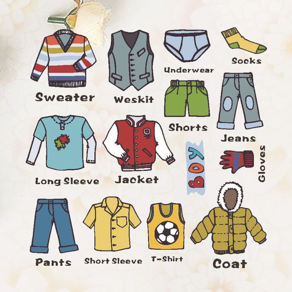 

Labels Clothes Stickers Clothing Decals Sticker Dresser Wardrobe Kidsclassification Wall Organizing Decal Storage Drawer Label