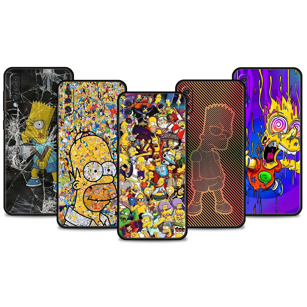 

Coque Bart Simpson For Samsung Galaxy A10 A50 A30 A20e A20s A40 A70 A10s Note 20 Ultra 10 A01 A42 5G A02 A03 Luxury Silicone