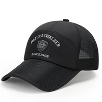 classic sport cap for men letter baseball cap male fishing hat casual leisure summer mesh trucker hat outdoor sun hat