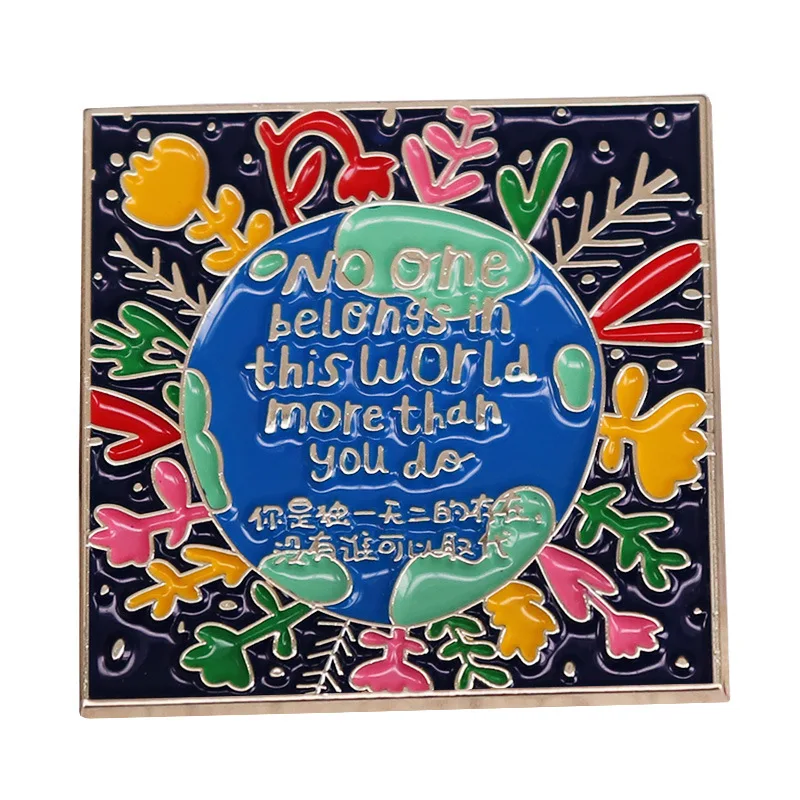 

Inspired Enamel Pin Lapel Pins Badges on Backpack Women's Brooch Clothes Gift Girl Jewelry Fashion Accessories