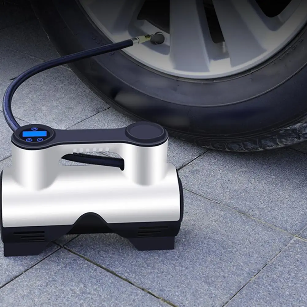 

Portable Car Air Pump Electric Tire Inflator Pump 12V Digital Air Compressor Auto Tyre Pumb for Automobile Motorcycle Bicycle