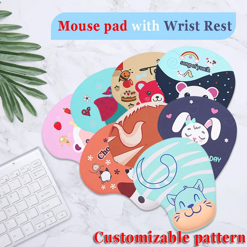 

Милый 3D коврик для мыши, офисный компьютер, мягкие коврики для мыши с рисунком аниме, коврик для мыши с поддержкой памяти, удобный игровой ко...