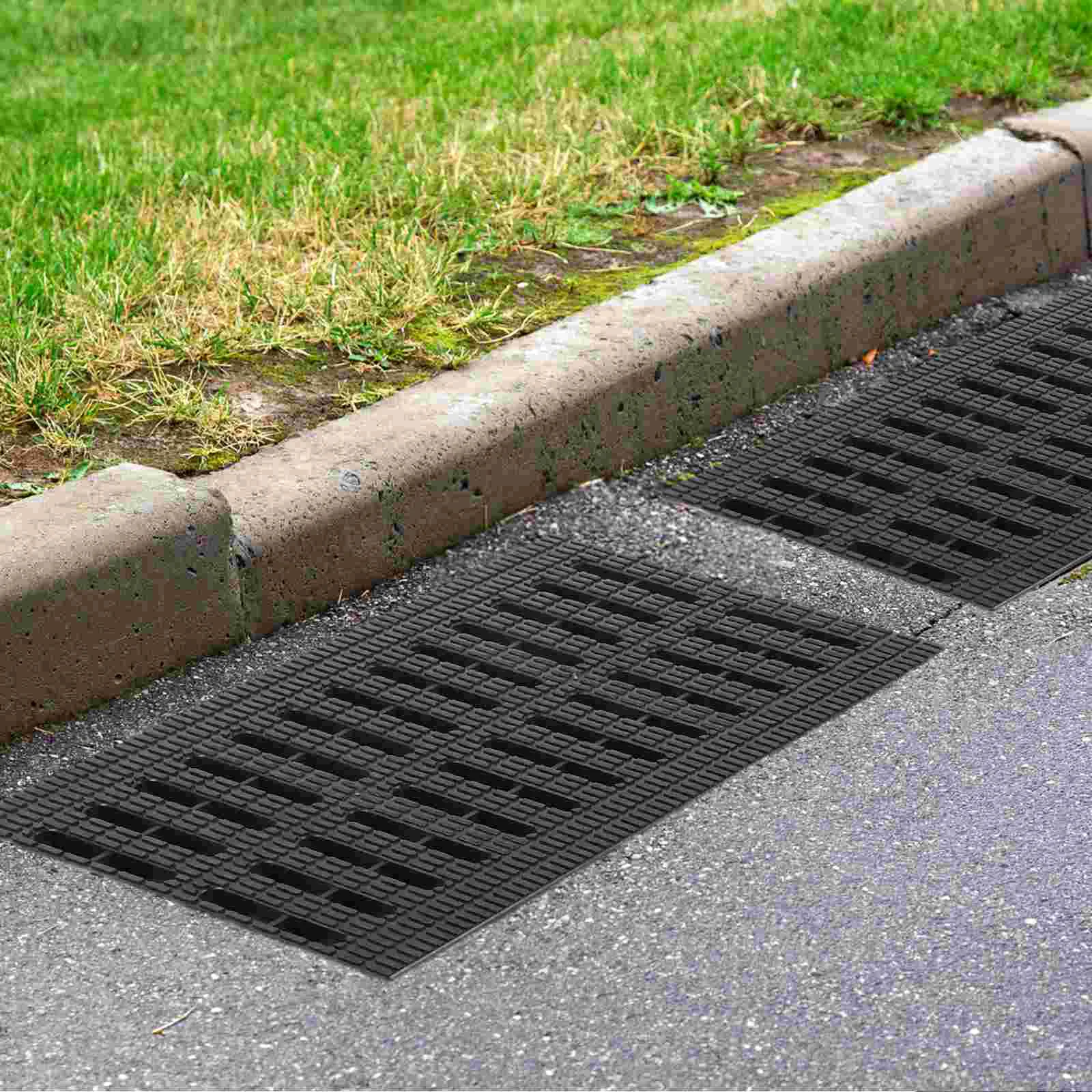 

Trench Cover Garage Floor Drain Accessory Outdoor Sewer French Plastic Grate Basement Ditch