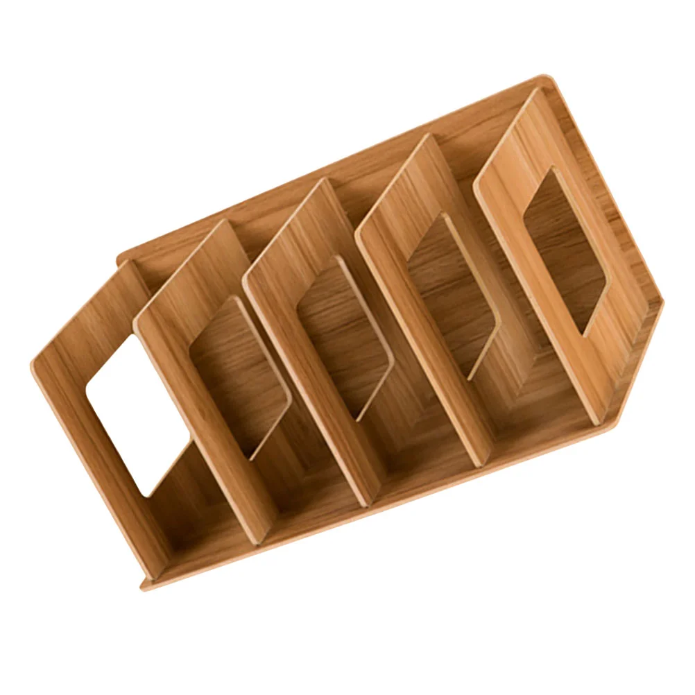 

Vinyl Record Rack Document Holder Files Organizer CD Container Office Supply Desktop Storage Suspension box