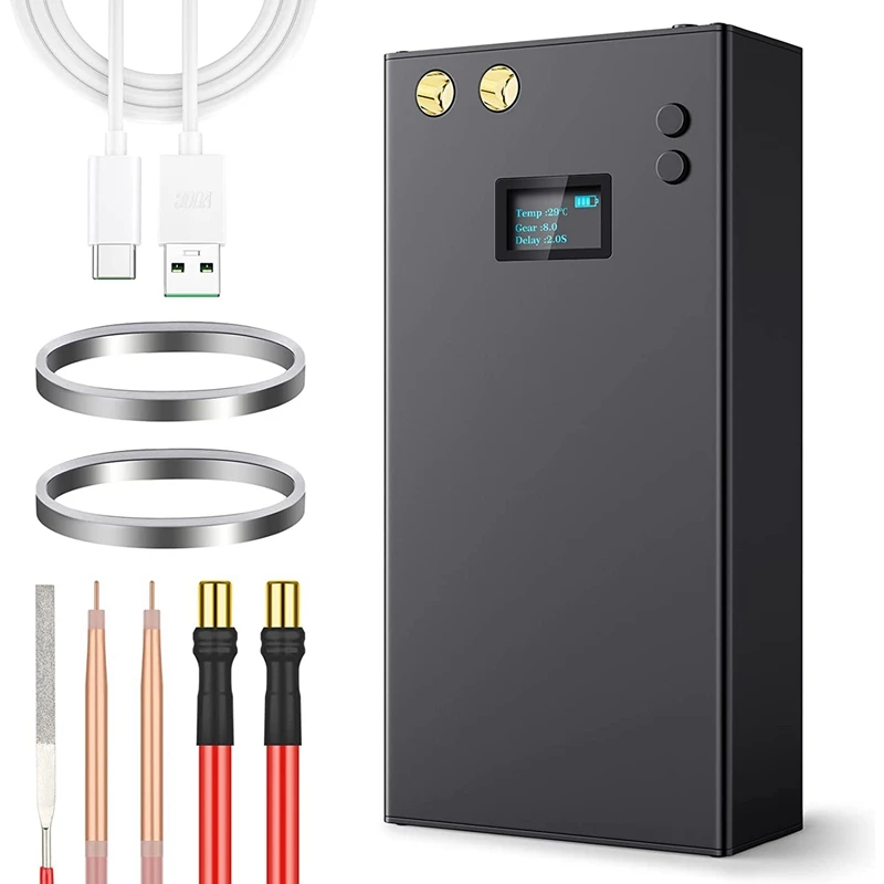 

SEWS-Battery Spot Welder Pen With LCD Screen 70 Gears Adjustable 5000Mah DIY For Energy Storage Quick Release Nickel Strip