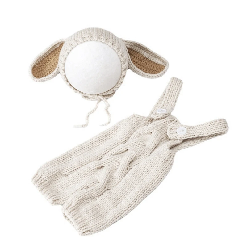 

HUYU Baby Costume Hat Jumpsuits Hat Newborn Photography Bodysuits 2pcs