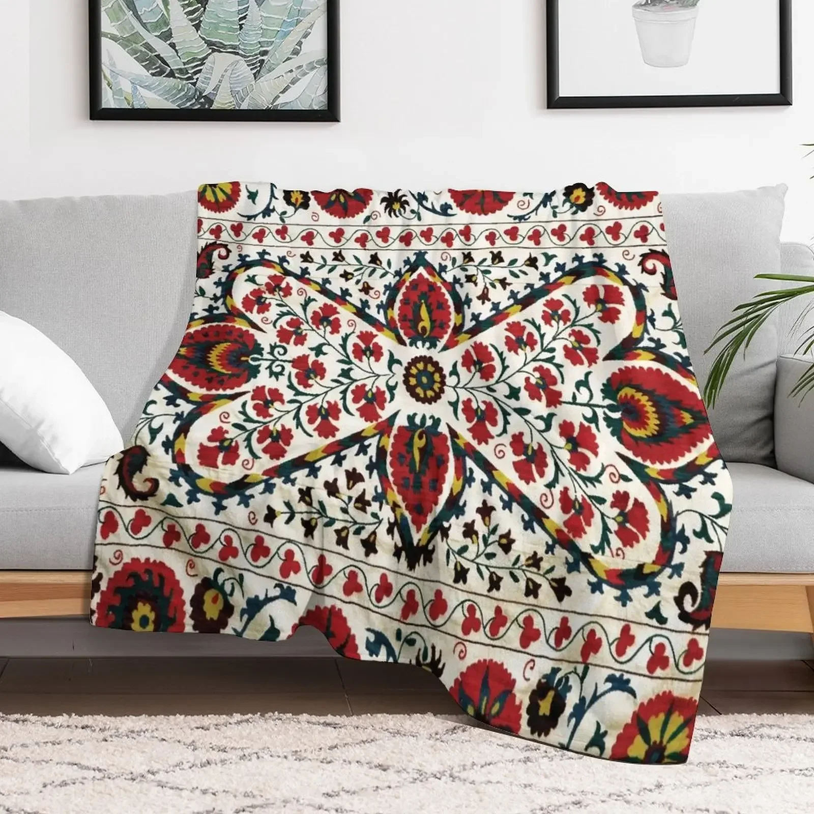 Винтажное богемное одеяло Suzani 23 одеяла для детей кровати дивана-кровати