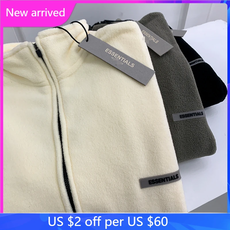 

High Street ESSENTIALS Sweatshirt 1:1 Quantity Men Women Loose Fleece Half Zipper Pullover Sweatshirts