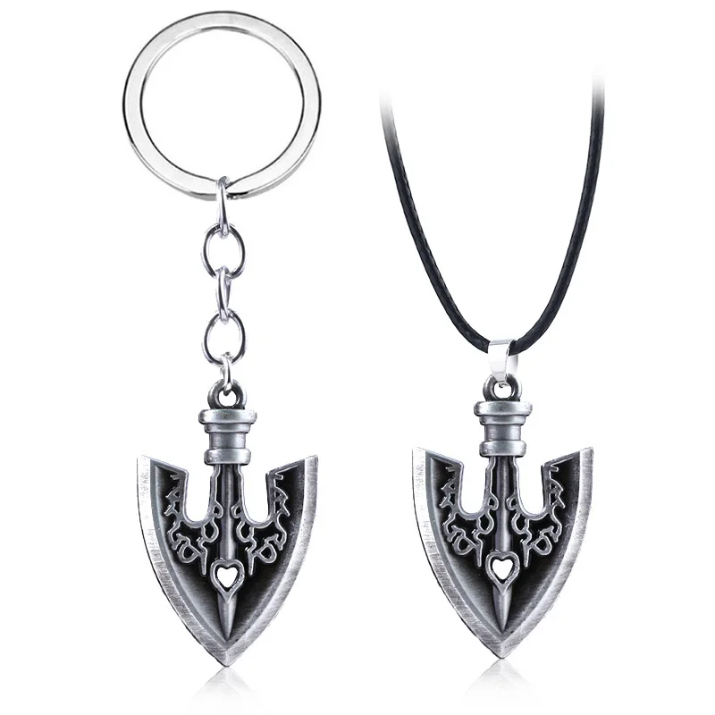 

Anime JoJos Bizarre Adventure Necklace Kujo Jotaro Arrow Pendant Chain Choker Keychain For Women Men Cosplay Charm Necklace