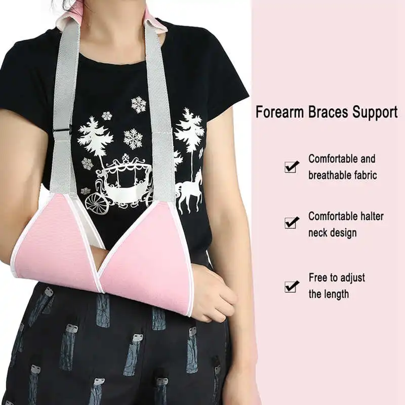 2Colors Adjustable Arm Sling Shoulder Contusion Strain Dislocation Support Wrist Fracture Forearm Surgery Recover |