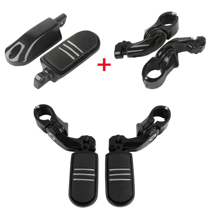 Universal 1-1/4 inch 32mm Motorcycle Foot Rest Highway Engine Guard Foot Pegs Mount For Harley Honda Kawasaki Suzuki images - 6