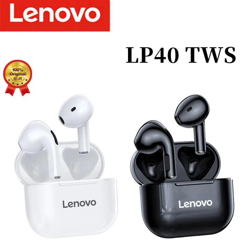 

Беспроводные наушники Lenovo LP40, TWS наушники Bluetooth 5,0 с шумоподавлением, двойные стереонаушники с басами, гарнитура с сенсорным управлением для ...
