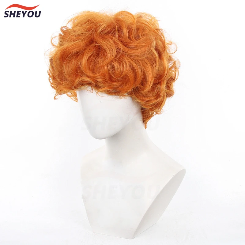 Парик для косплея ьбурьфу искусственные волосы с поясом чулок короткие