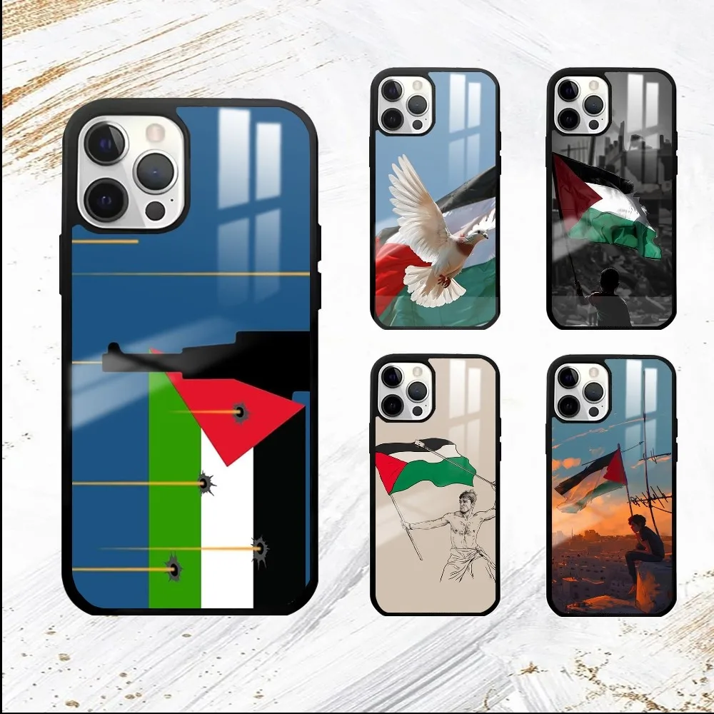 Freedom Liberation Peace Phone Case For iPhone 16 15 14 13 12 11 Pro Max Plus Mini PC Fashion High Quality mirror phone case