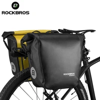 rockbros bicycle bag waterproof 18l portable bike bag pannier rear rack tail seat trunk pack cycling mtb bag bike accessories