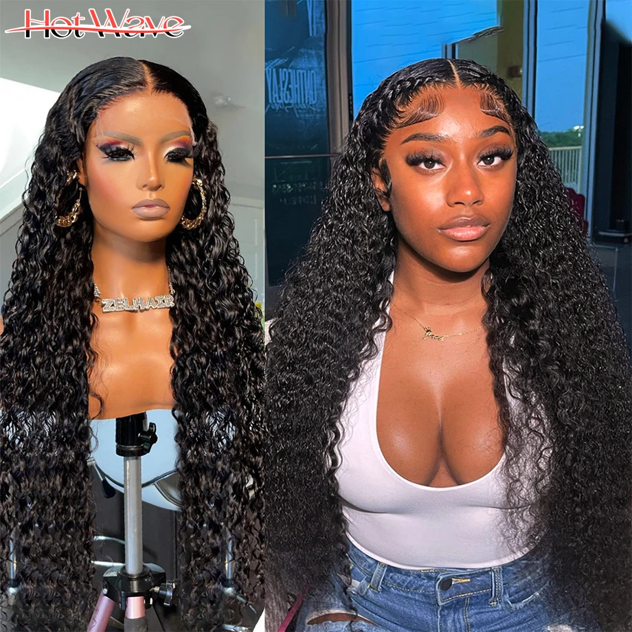 

32 34 Inch Highlight Lace Front Wig Curly Ombre Human Hair Wigs Honey Blonde Colored Deep Wave Frontal Wigs For Black Women 180%