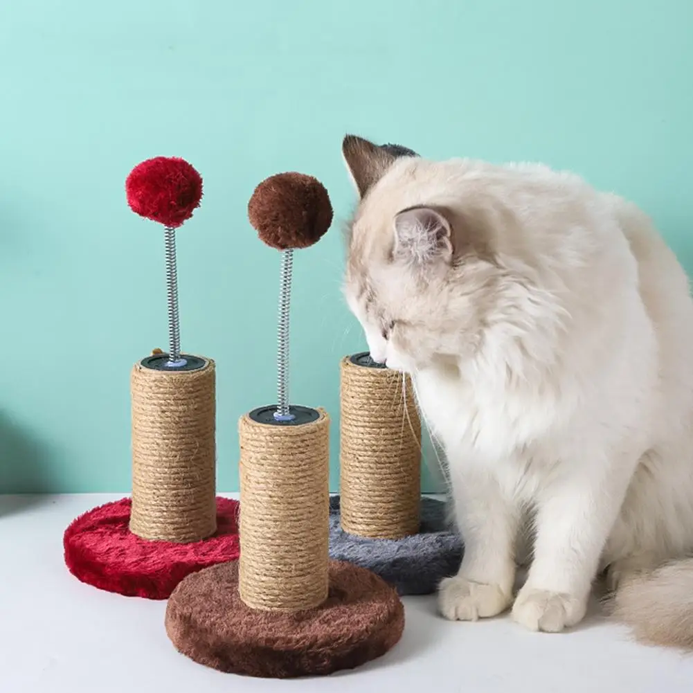 

Игрушка для кошек, Весенняя чесалка, многофункциональная котята, сизальная Когтеточка, игрушка для тренировок, товары для домашних животны...