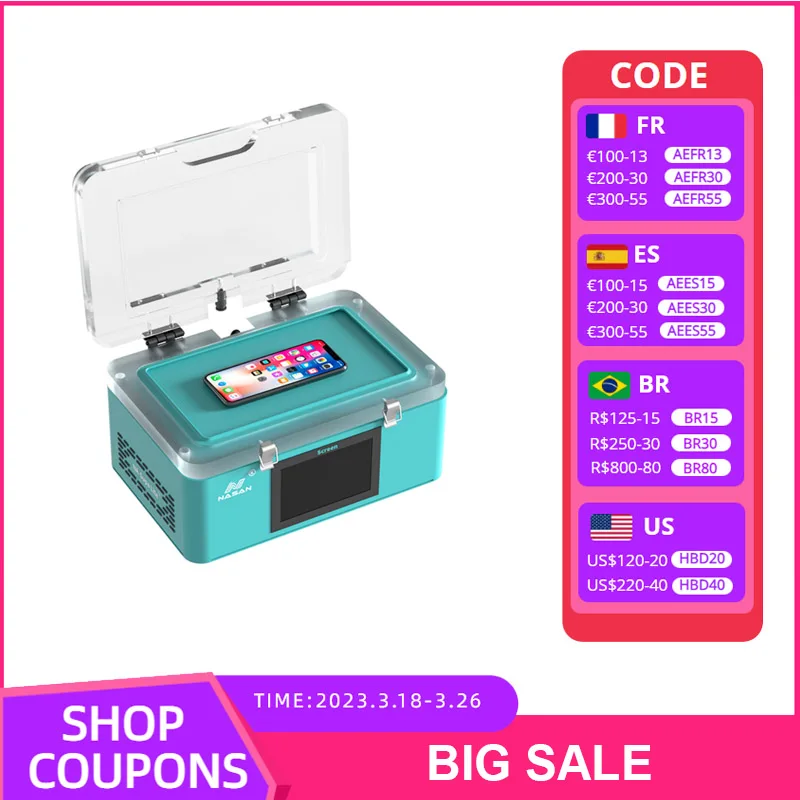 Nasan NA-SUPA LITE Mini LCD Laminate Machine For Flat Curved